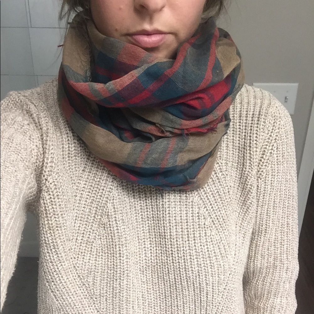 Plaid Infinity Scarf